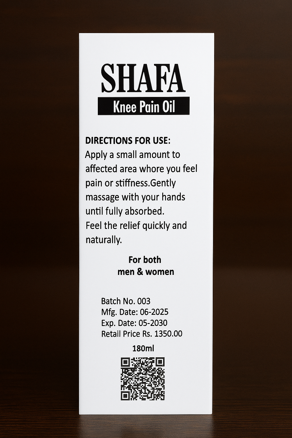 Shafa Knee Pain Oil